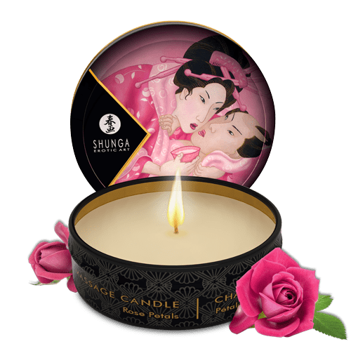 Mini bougie de massage - Aphrodisia Rose