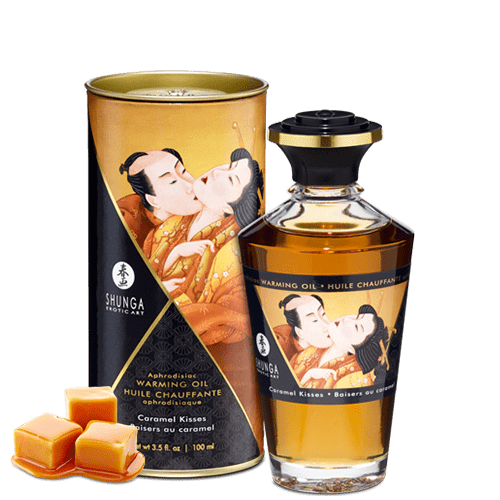 Huile chauffante aphrodisiaque - Baisers caramel