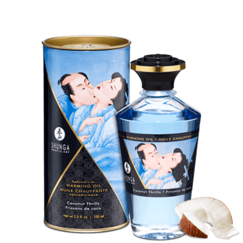 Huile chauffante aphrodisiaque - Frissons de coco 100ml