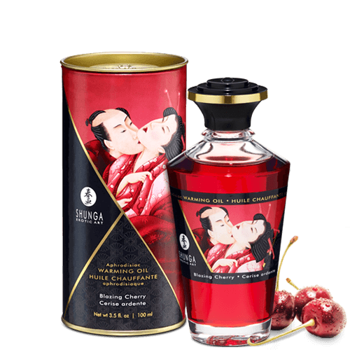 Huile chauffante aphrodisiaque - Cerise ardente 100ml