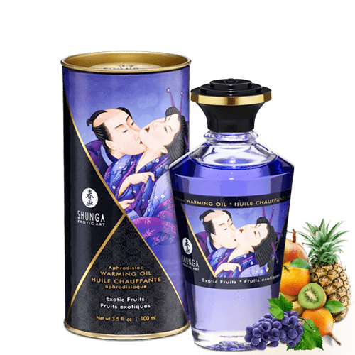 Huile chauffante aphrodisiaque - Fruits exotiques 100ml