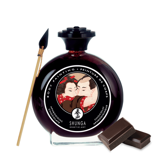 Peinture de corps embrassable - Chocolat noir