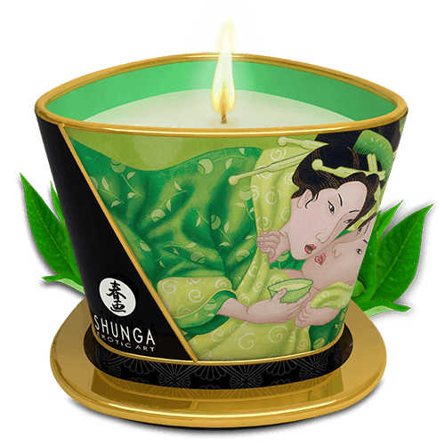 Bougie de massage lueur et caresses - Zenitude Thé vert exotique