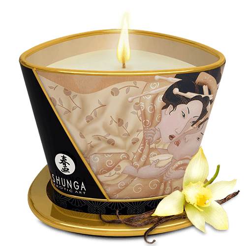 Bougie de massage lueur et caresses - Désir Vanille