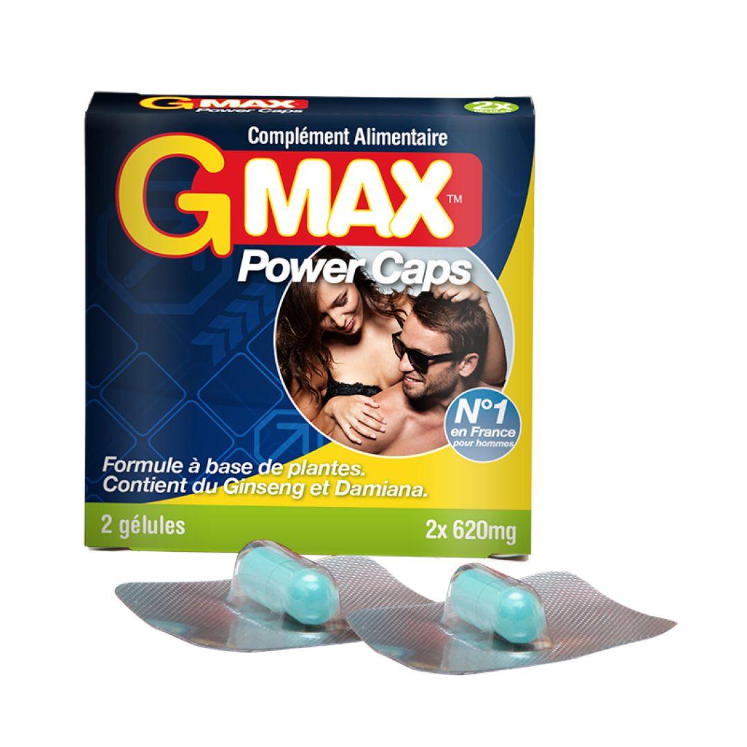 Gmax Power Caps Homme – 2 gélules