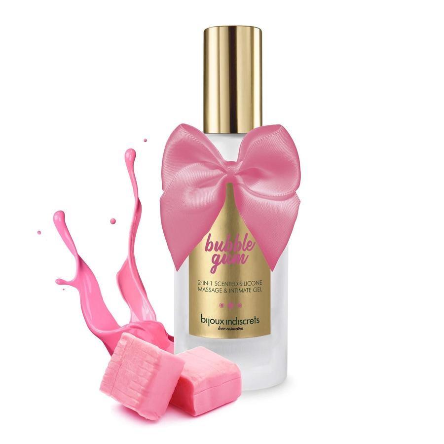 Gel 2 en 1 Intime et massage silicone – Bubble gum – 100 ml
