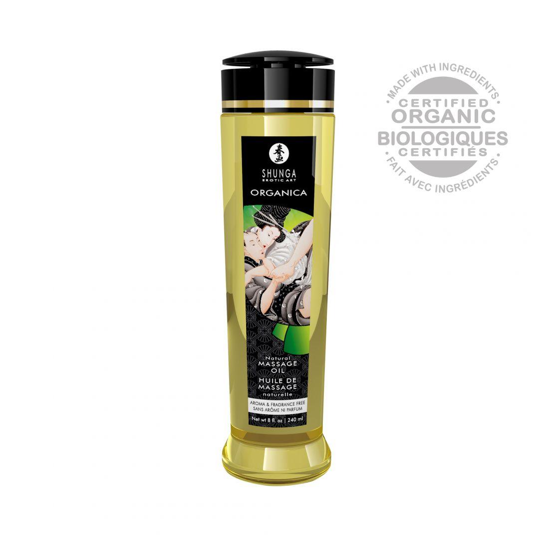 Huile de massage organique – Neutre – 240 ml