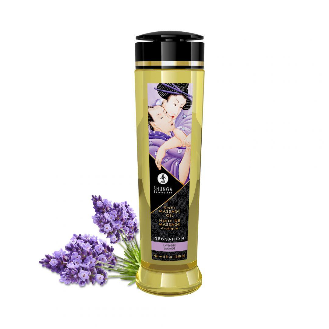 Huile de massage érotique – Sensation – Lavande – 240 ml