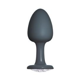 Plug Anal Bijou Geisha Diamond M – Noir et Blanc
