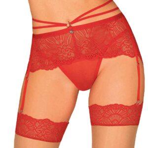 Loventy Porte-jarretelles – Rouge