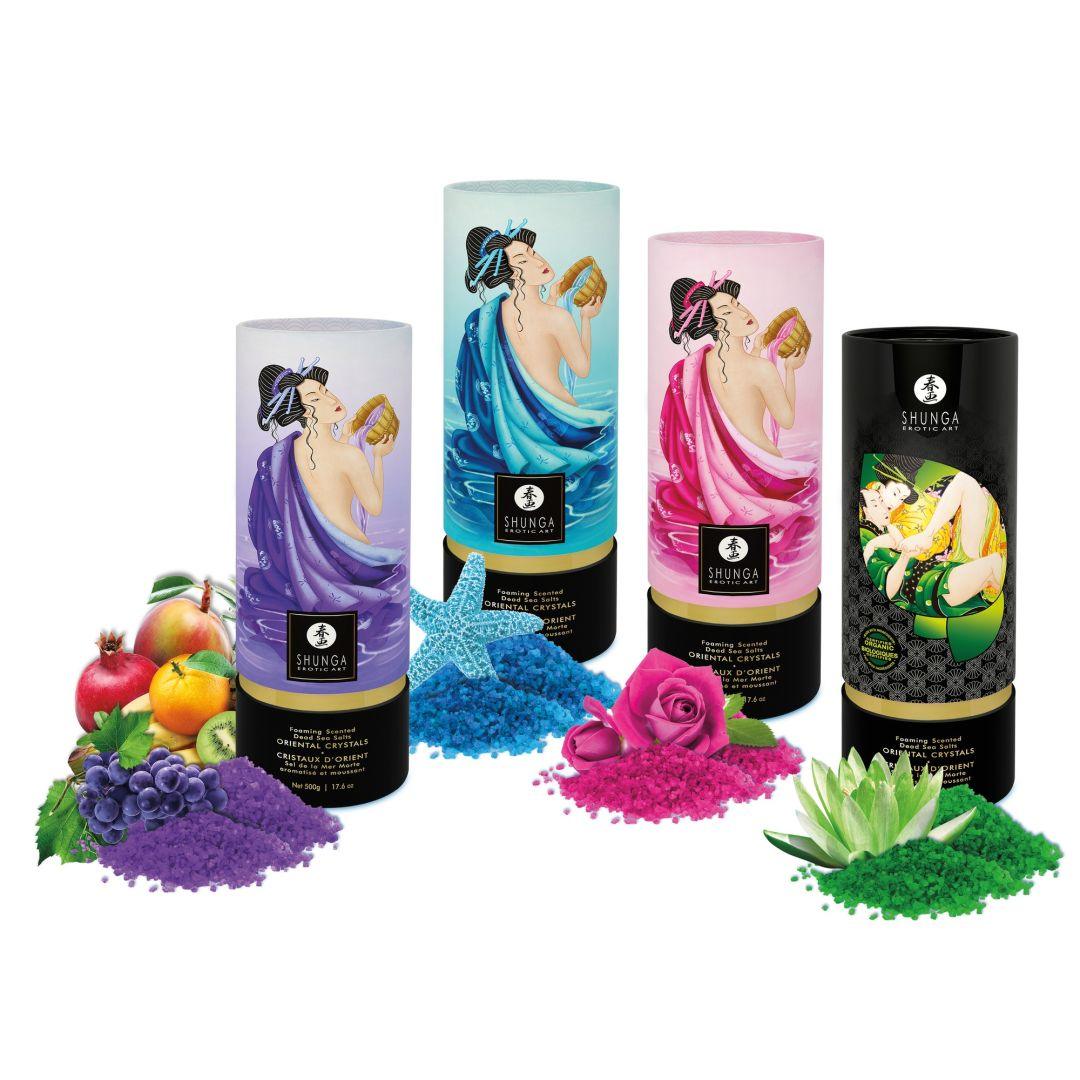 Sel de bain moussant – Cristaux d’orient – Aphrodisia rose