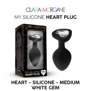 My Silicone Heart Plug - Noir
