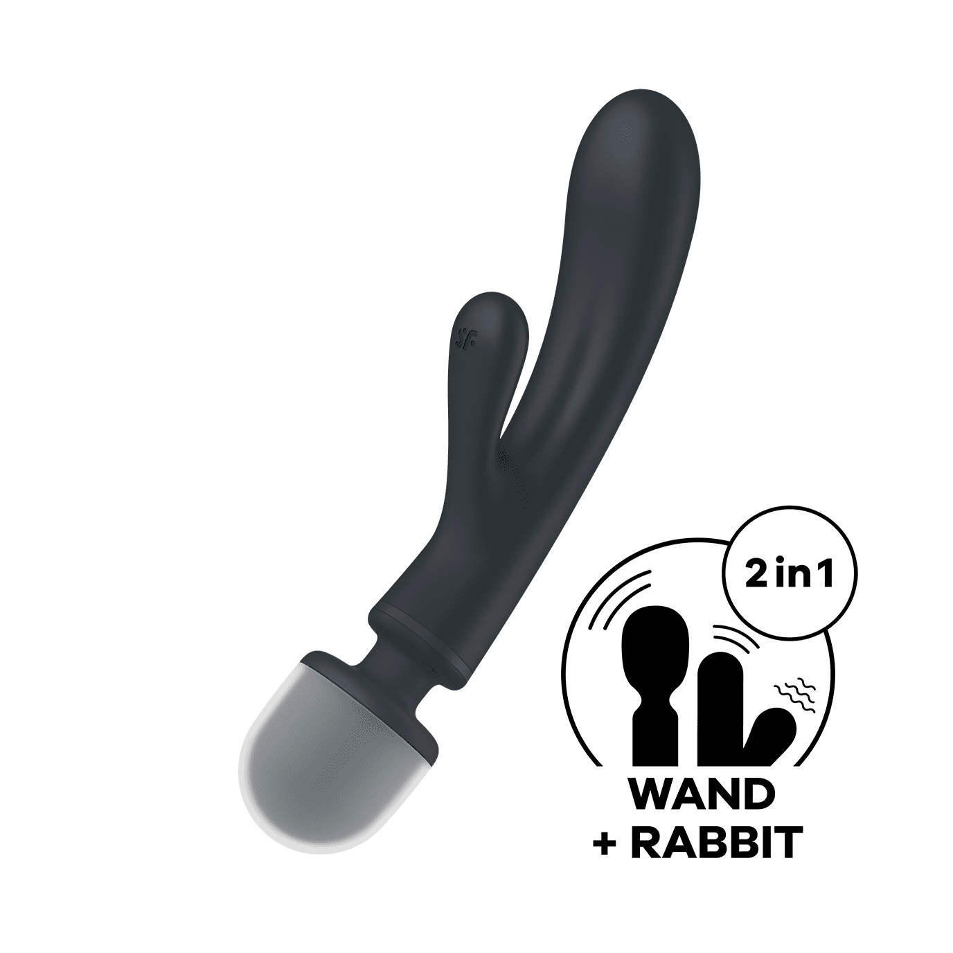 Triple lover Rabbit et Wand Satisfyer - Noir