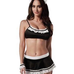 Maid set Costume de soubrette – Noir