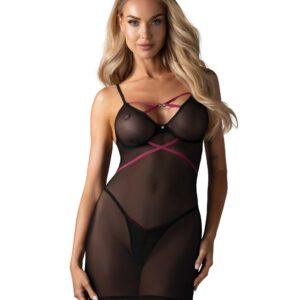 Novenes nuisette et string - Noir