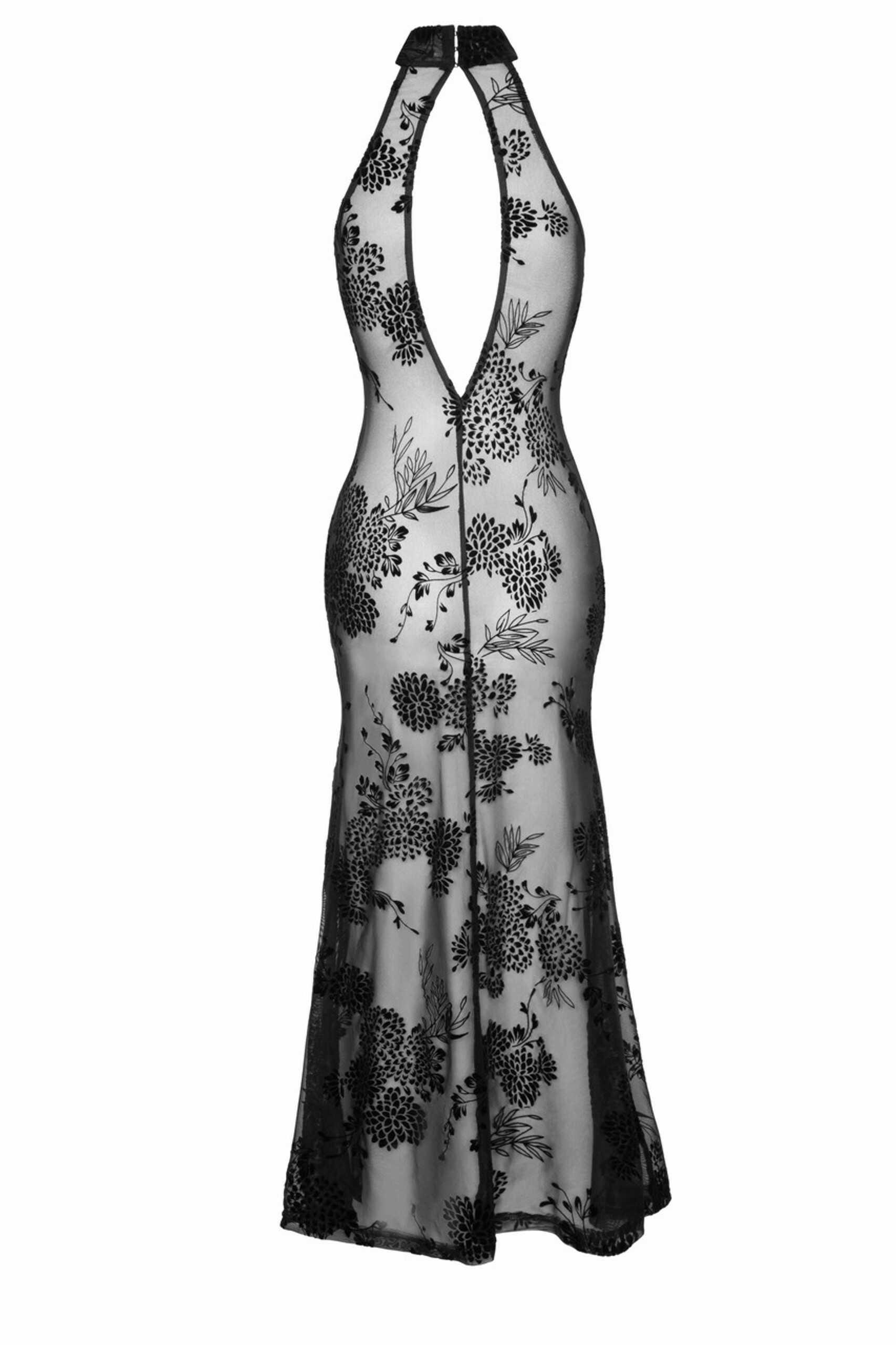 F239 Robe longue en tulle