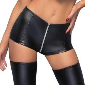 F164 Short taille haute avec fermeture éclair
