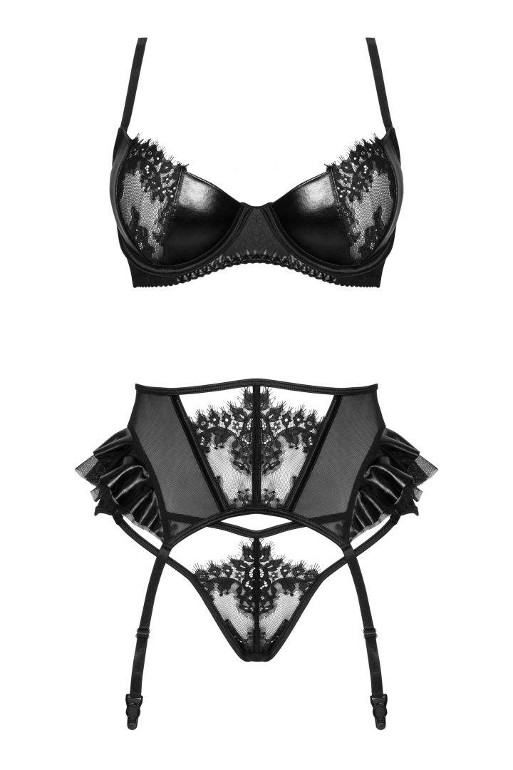 Rafaella ensemble wetlook – noir