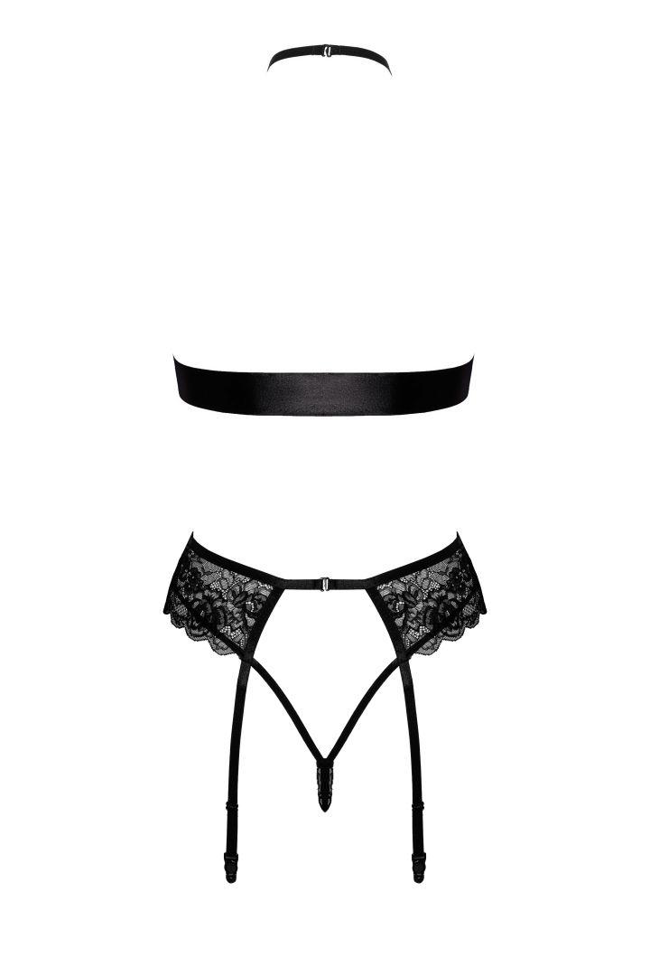 Bondage 244 ensemble lingerie 4 pièces – noir