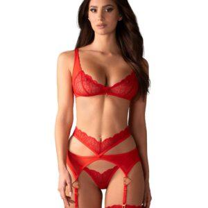 Cupide Desir ensemble 3 pièces – Rouge