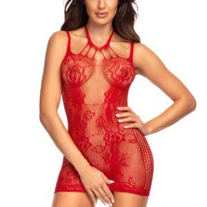 Anya robe sexy - Rouge
