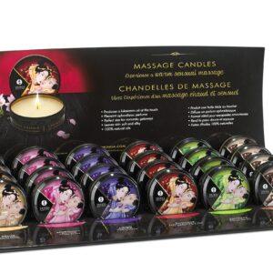 Présentoire mini bougies de massage - 24 unités