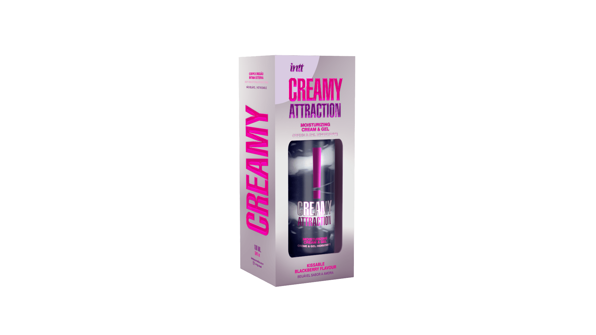Creamy attraction – Crème et gel de massage embrassable à la mûre