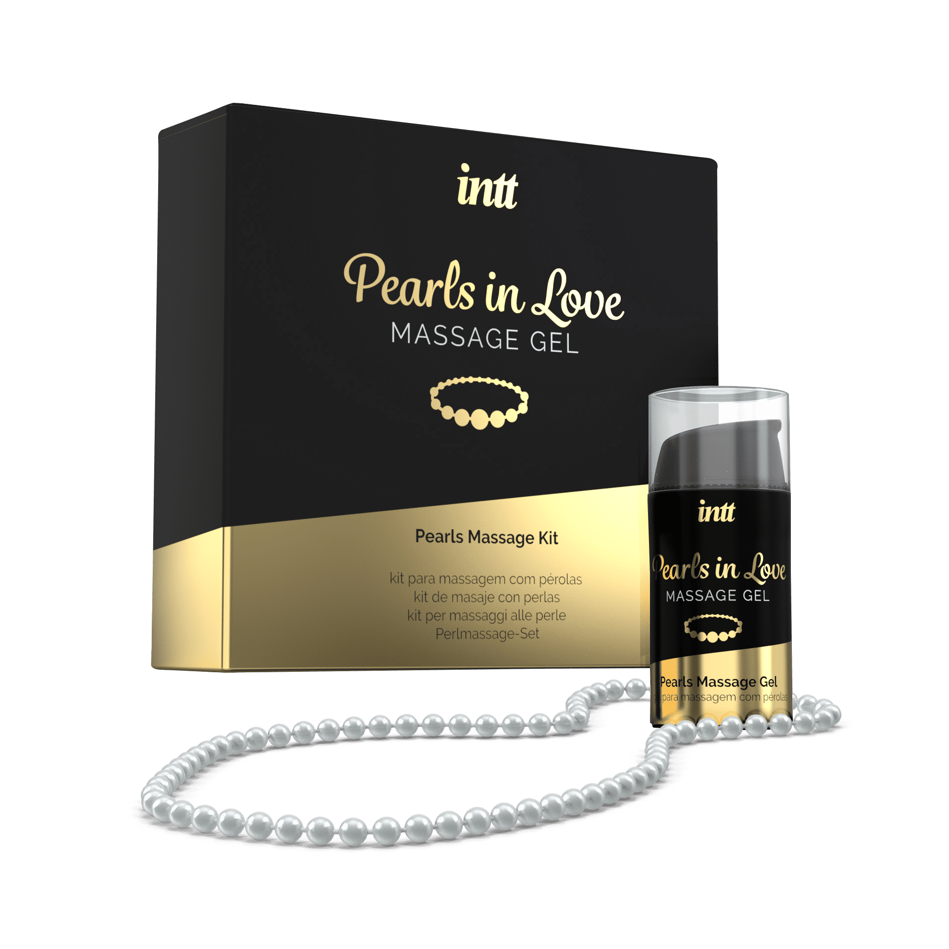 Pearls in love - Kit de massage avec collier de perles