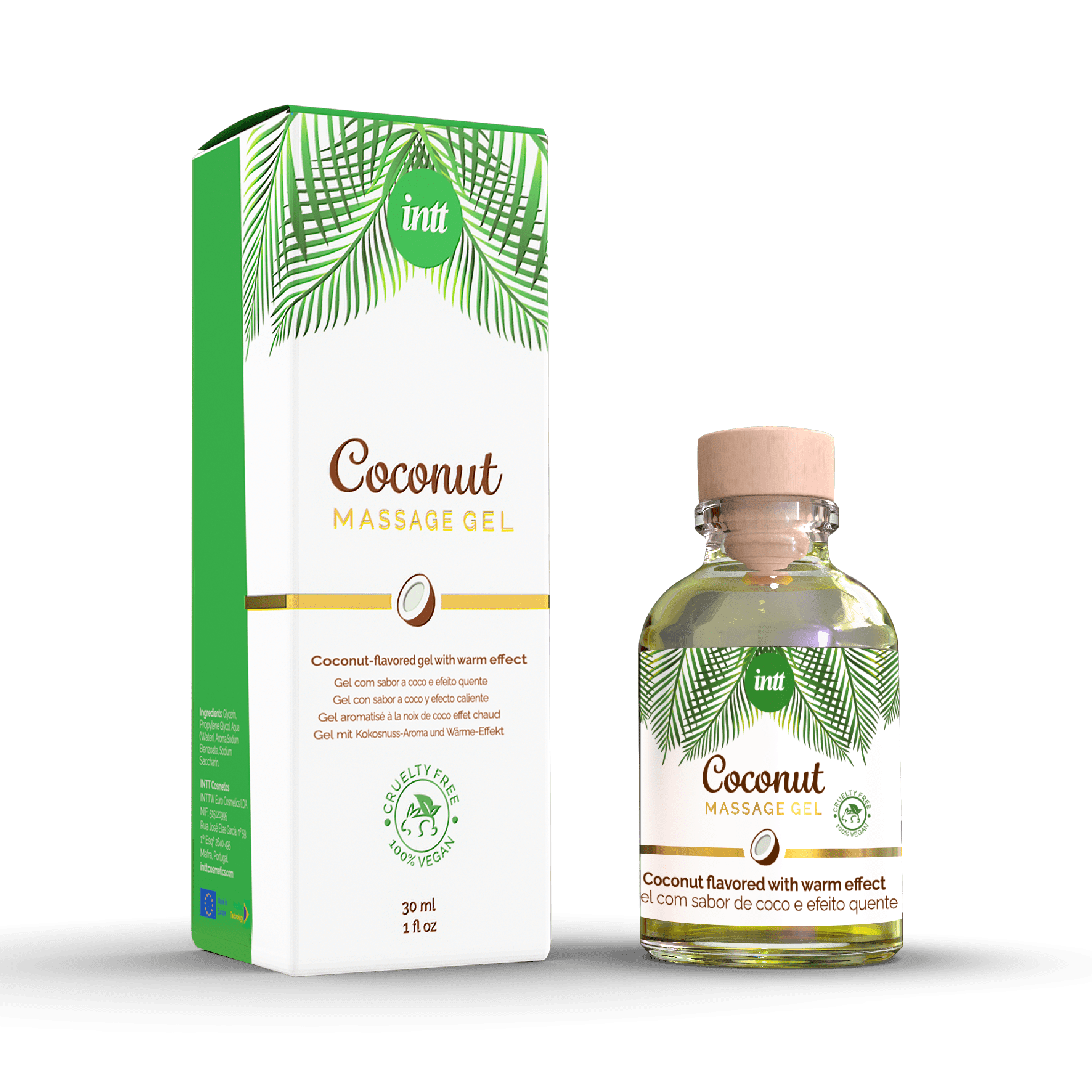 Vegan Massage gel noix de coco – Gel embrassable