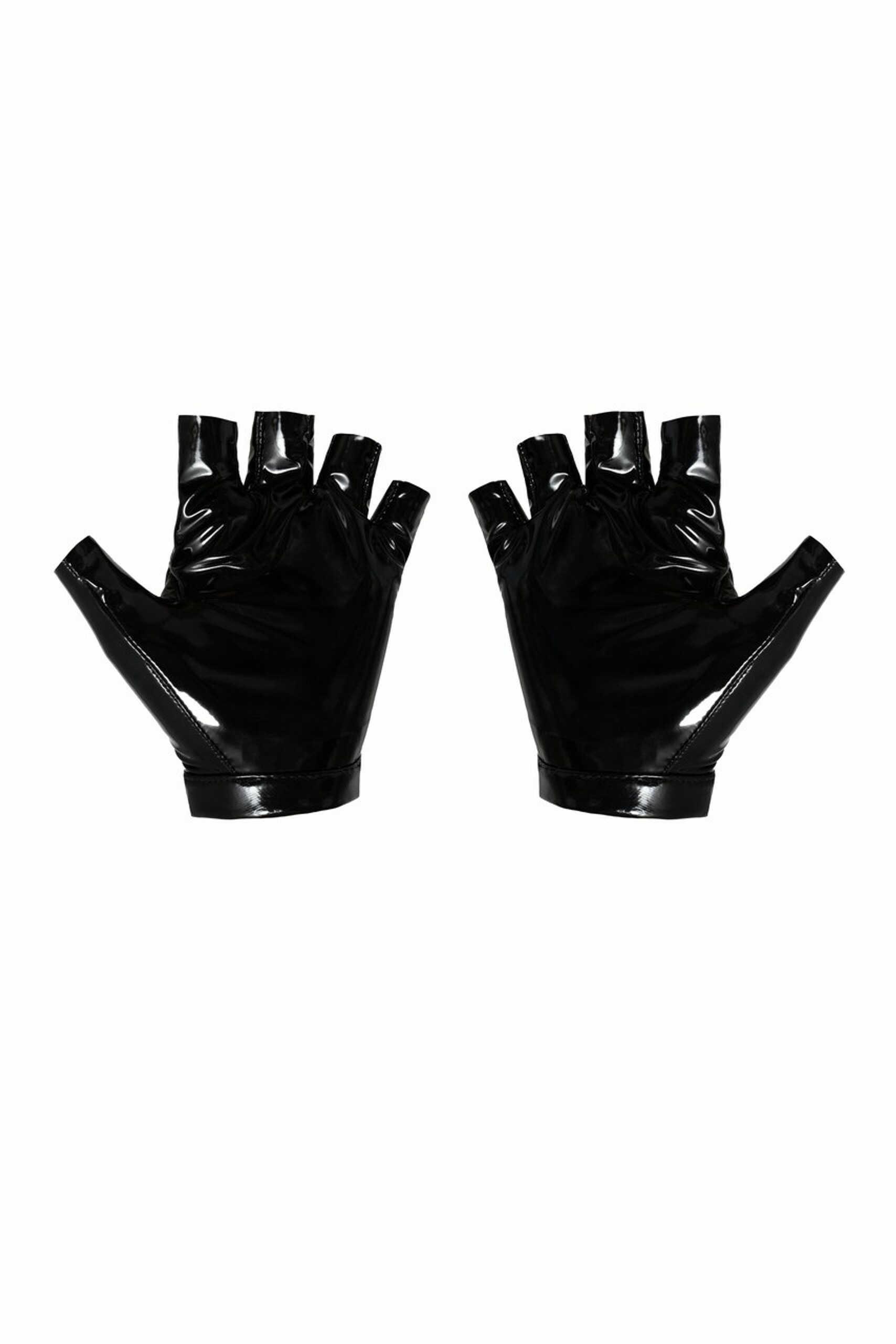 F263 Gants sans doigts en PVC