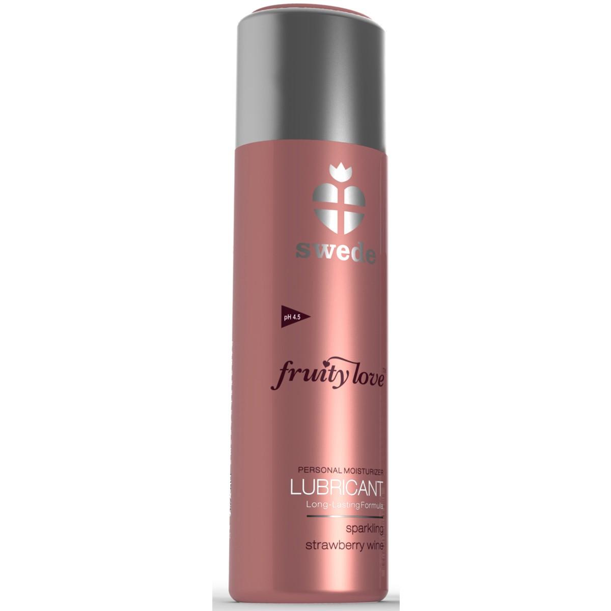 Lubrifiant Vin pétillant à la Fraise - 100 ml