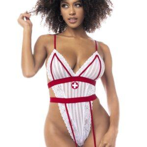 Costume infirmière avec body et serre-tête