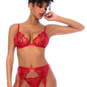 Ensemble 3 pièces rouge