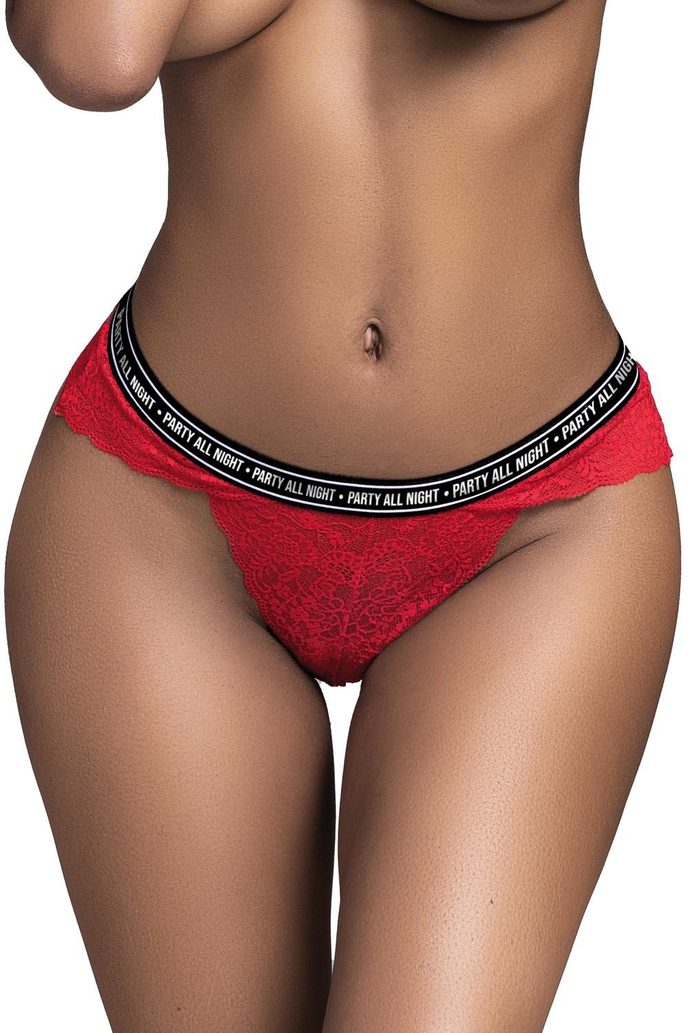 String en dentelle rouge VENDREDI – Image 2
