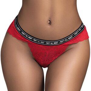 String en dentelle rouge VENDREDI