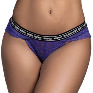 String en dentelle violet MERCREDI