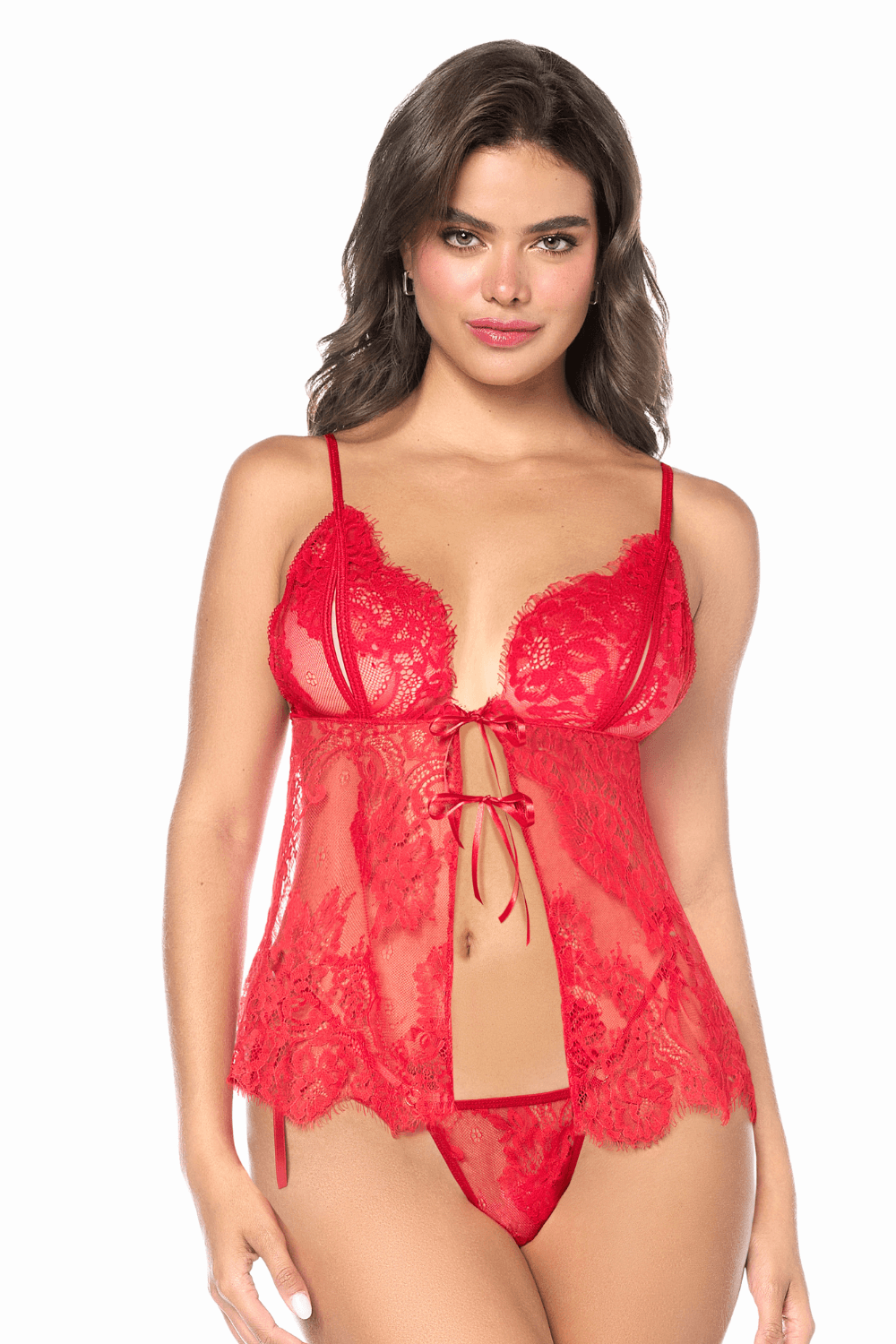 Babydoll Mapalé espiègle avec string à nouer – Image 2