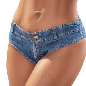 Micro short imitation jean