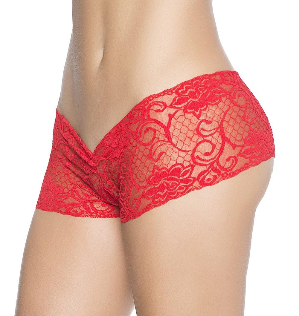 Shorty ouvert à l'entrejambe rouge – Image 2