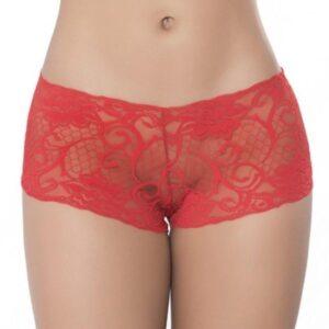 Boyshort dentelle Rouge