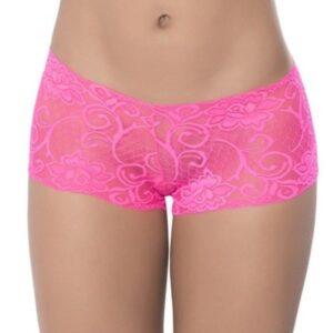 Boyshort dentelle Hot pink