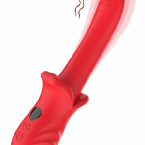 Vibromasseur Rouge Ultra-Souple KISS