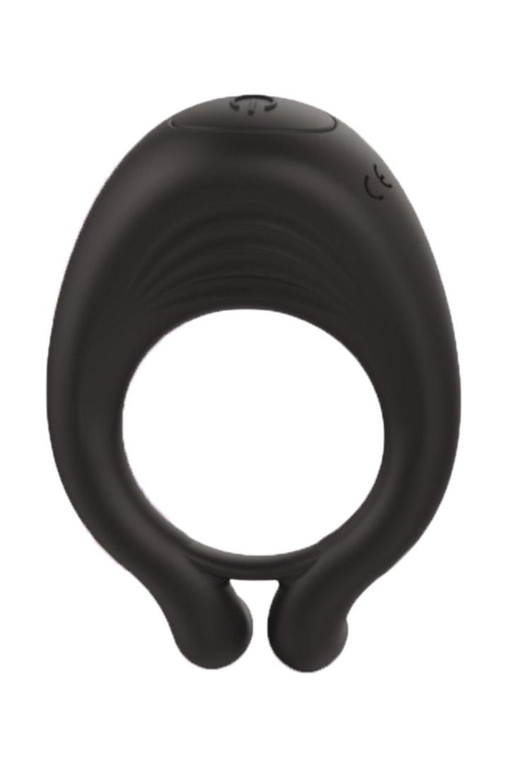 OCTAVE, Cockring Noir dans un silicone médical doux avec 1 mode de vibration – Image 2
