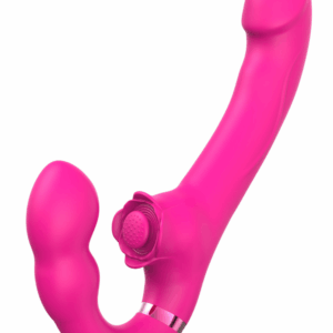 Vibromasseur ROSEA Strap-on Triple Action Télécommandé