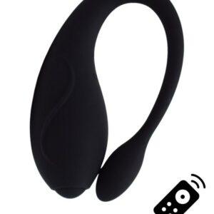 TANDEM Noir, stimulateur pour couple USB avec télécommande en silicone médical