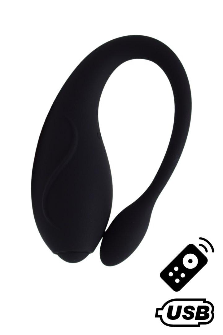 TANDEM Noir, stimulateur pour couple USB avec télécommande en silicone médical – Image 2