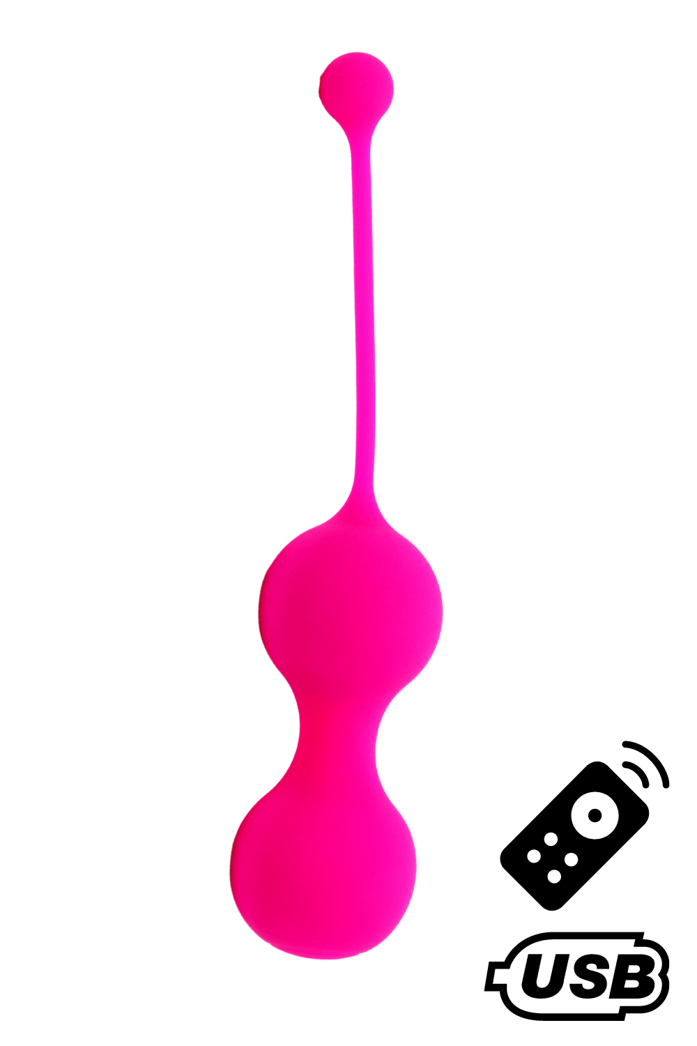 MINA Rose, Boules de Geisha en silicone médical USB avec télécommande – Image 2