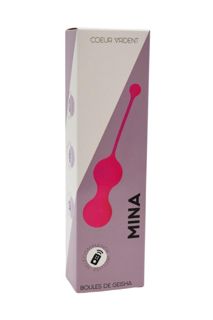 MINA Rose, Boules de Geisha en silicone médical USB avec télécommande – Image 3