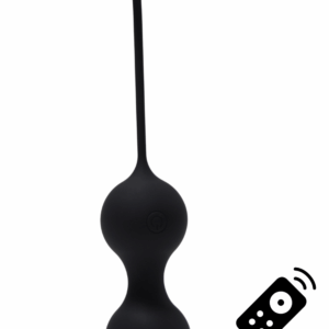 MINA Noir, Boules de Geisha en silicone médical USB avec télécommande