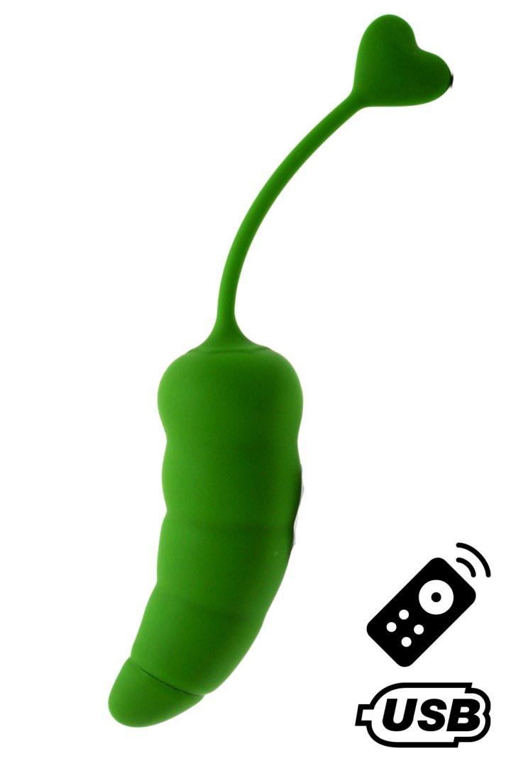 PIMENTO, Un Œuf vibrant avec télécommande, couleur et forme Piment en silicone médical – Image 2